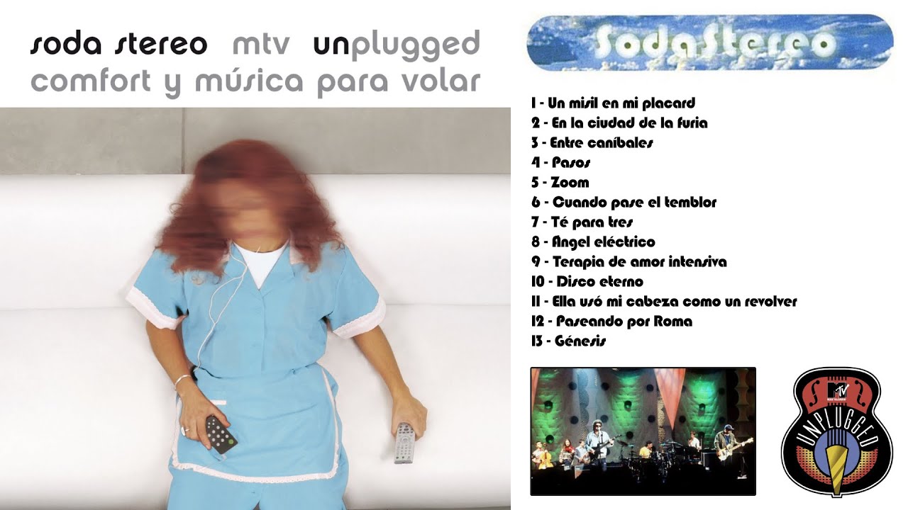 MTV Unplugged de Soda Stereo, imagen y lista de canciones